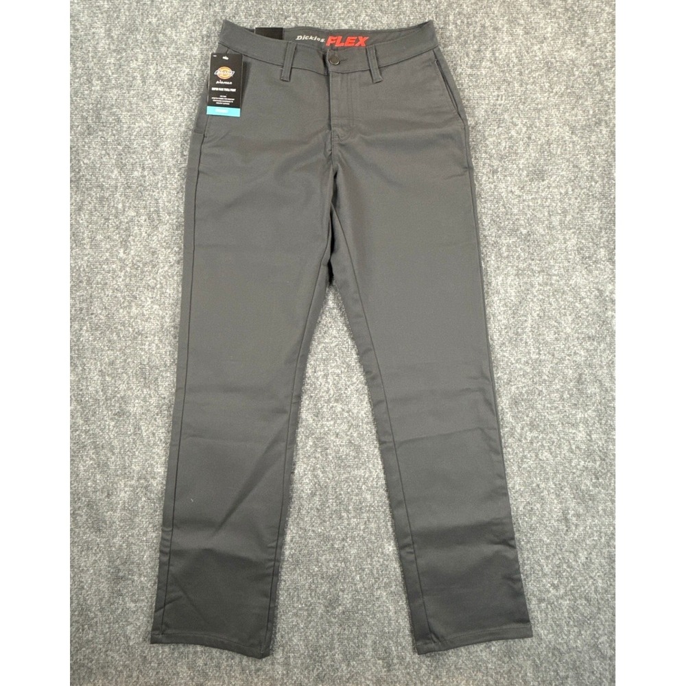 Dickies FLEX Womens Size 4 27R Charcoal Straight Leg Work Pants Lot of 3 NEW - Picture 2 of 13